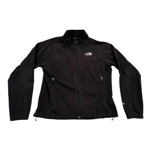 The North Face Jacket Womens Large Black WindWall Fleece Full Zip TNF Outdoor